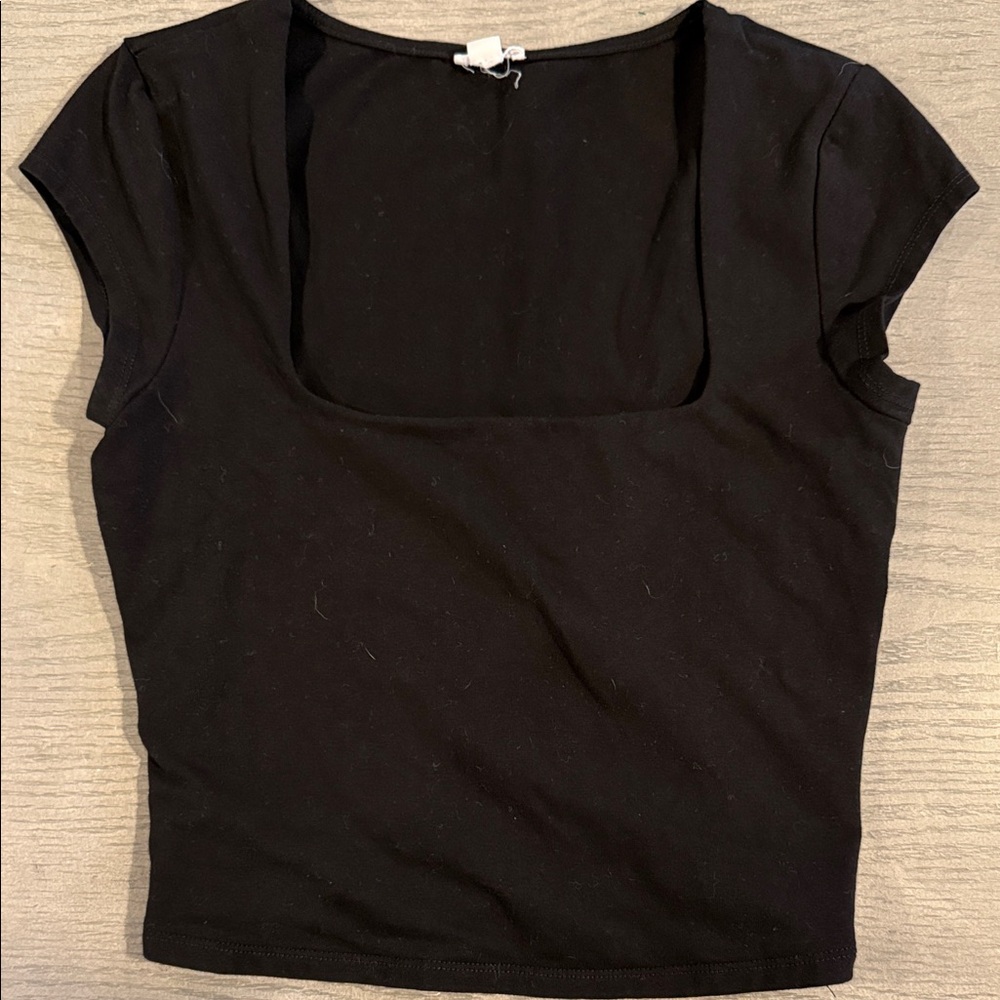 Garage Black Crop Top